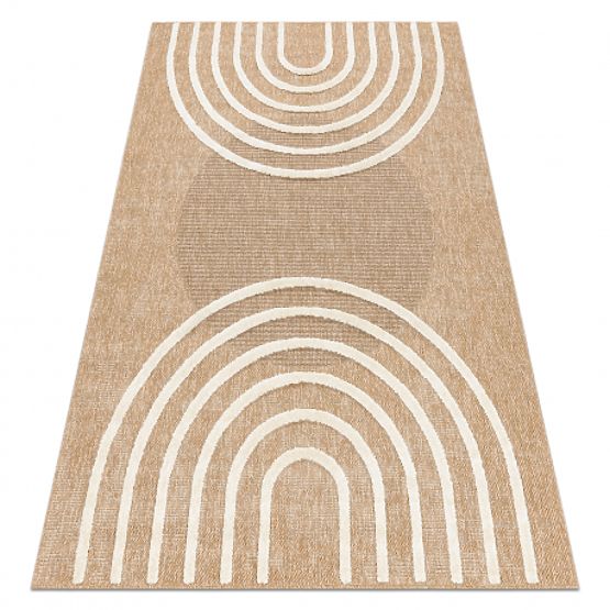 SPARK 0688A beige / creme Teppich - Geometrisch, Sisal, Strukturiert