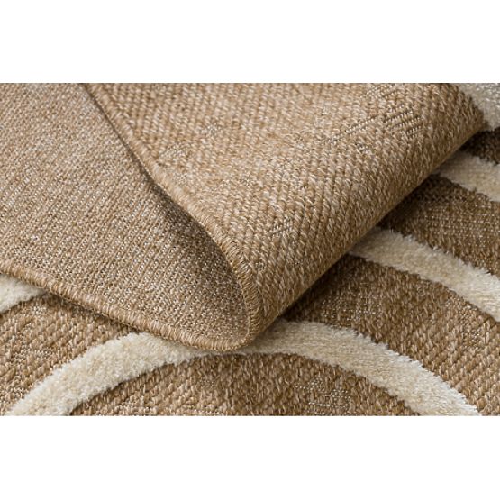 SPARK 0688A beige / creme Teppich - Geometrisch, Sisal, Strukturiert