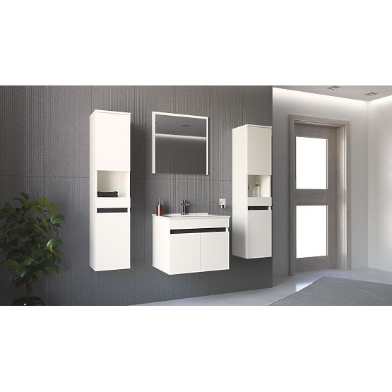 Spiegel FIGARO 60 cm weiß (1p=1Stk)