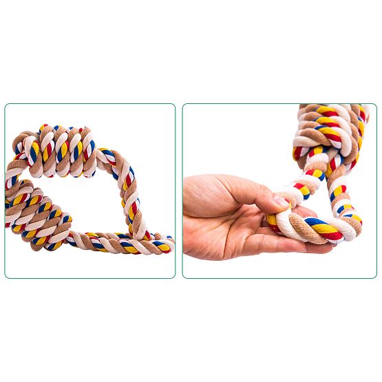 Spielzeug Zerrspielzeug mit Knoten WALLY 60 cm
