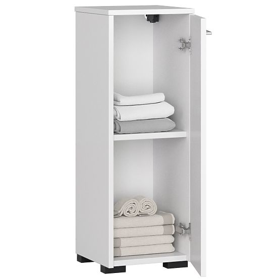 STEHENDER BADEZIMMERSCHRANK FIN S30 1D WEISS