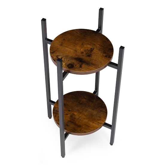 Stehender Blumenständer, Dekoration mit 2 Ebenen im Loft-Stil von ModernHome