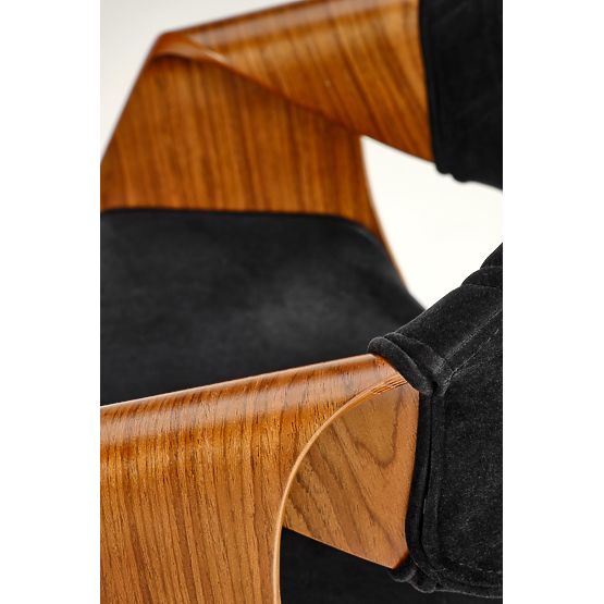 Stuhl K586, Nussbaum / Schwarz (1p=1 Stk)