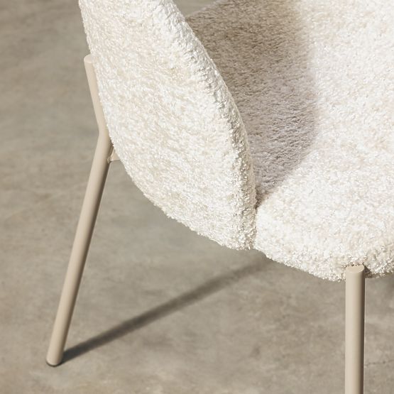 Stuhl mit Öffnung in der Rückenlehne Jazz, hellbeige