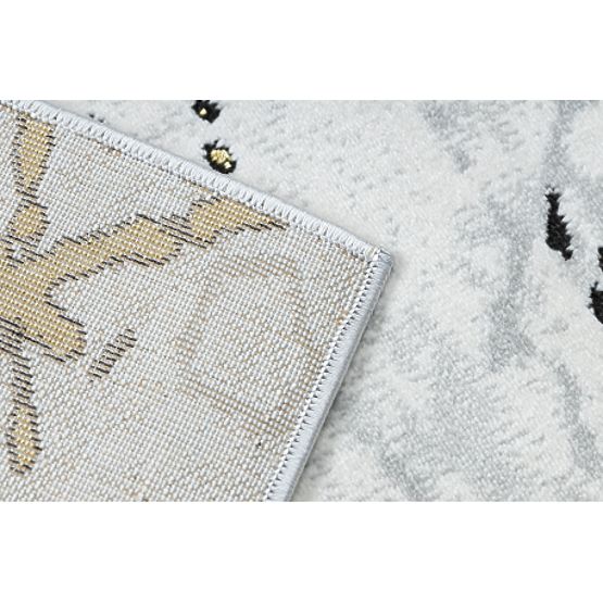 Teppich ALLURE 1963 Marmor - Strukturiert, stilvoll, glamourös Weiß / Gold