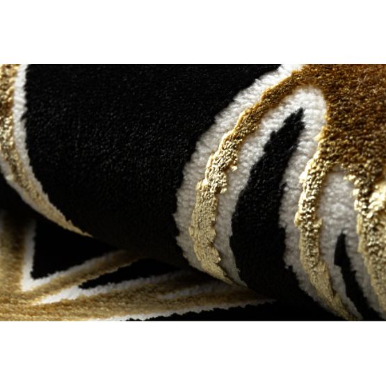 Teppich ALLURE 1964 Geometrisch - Strukturell, stilvoll, glamourös schwarz / gold