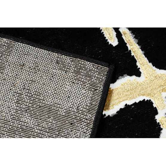 Teppich ALLURE 1967 Marmor - Strukturell, stilvoll, glamourös Schwarz/Gold