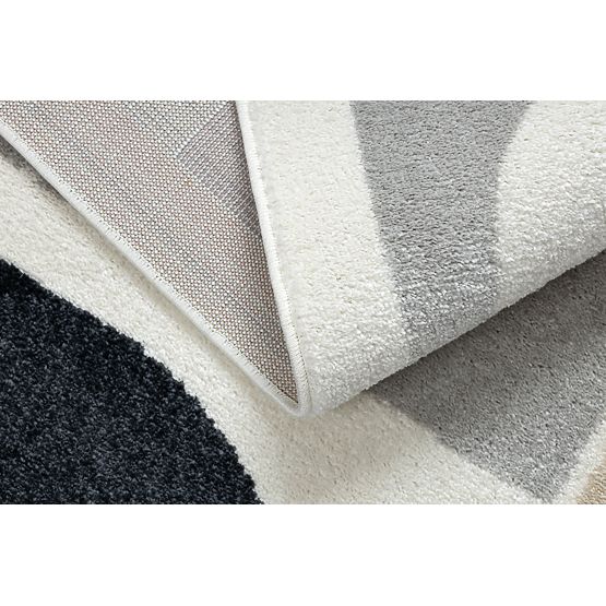 Teppich FUSION 0213 weiß / dunkelrosa - Geometrisch, modern, abstrakt