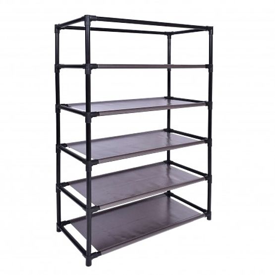 Textiler Schuhschrank Vitto - braun