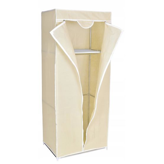 Textilschrank mit Regal Fela - beige