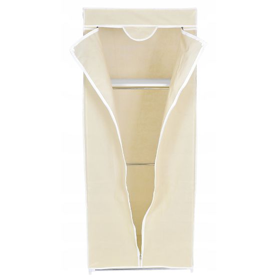 Textilschrank mit Regal Fela - beige