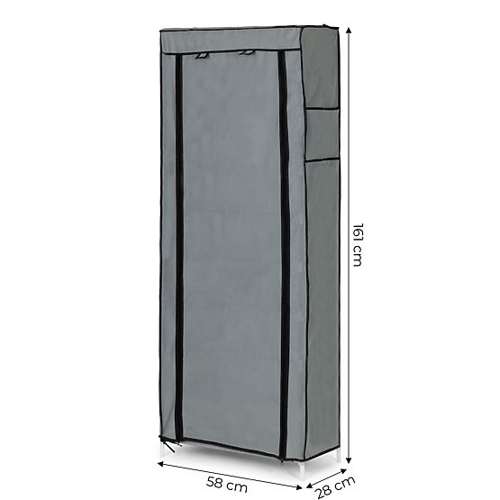 Textilschrank mit Regalen für Kleidung und Schuhe