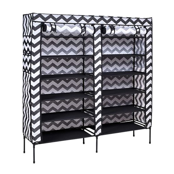 Textilschuhschrank Gabi - Zebra