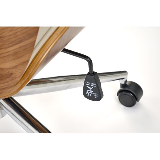 TIMBER Bürostuhl Nussbaum/Beige