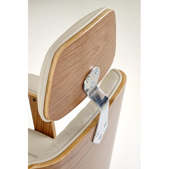 TIMBER Bürostuhl Nussbaum/Beige