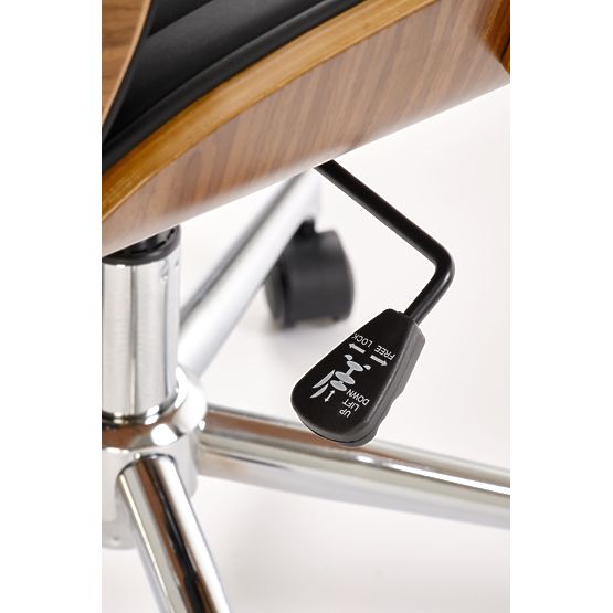 TIMBER Bürostuhl Nussbaum/Schwarz