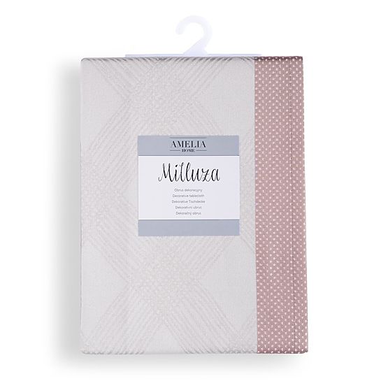 Tischdecke MILLUZA cremefarben metallisiert klassisches Motiv 110x160 ameliahome