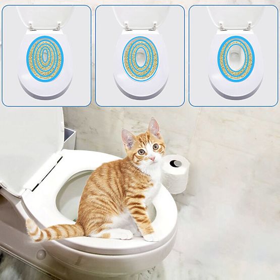 Toilettenaufsatz für Katzen NILS blau