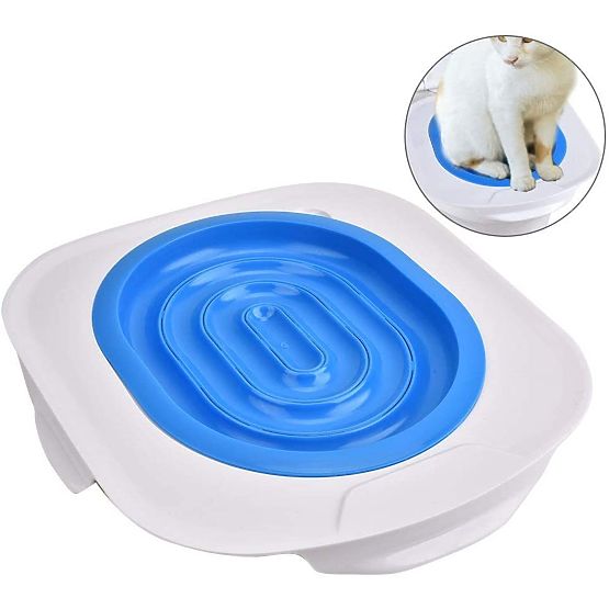 Toilettenaufsatz für Katzen NILS blau