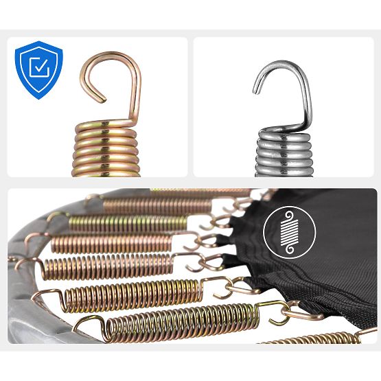 Trampolin mit Sicherheitsnetz und Leiter HENZEN 305 cm blau FT10