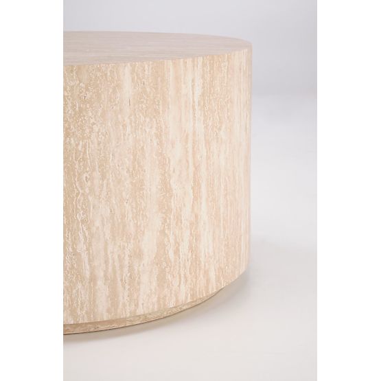 TRAVERTINO RUNDER Couchtisch, Travertin