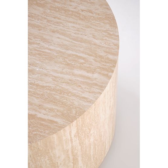 TRAVERTINO RUNDER Couchtisch, Travertin