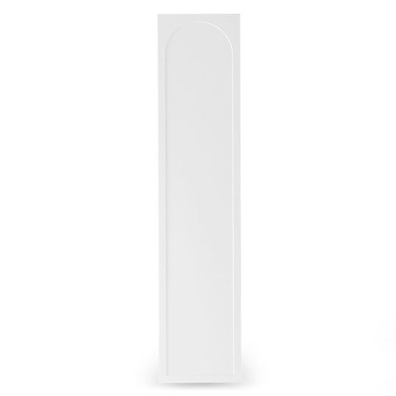 Tür für den Schrank Neroli, 45,6 cm, Bogeneinsatz, weiß, links