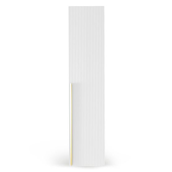 Tür für den Schrank Neroli, 45,6 cm, einfache Rillen, weiß