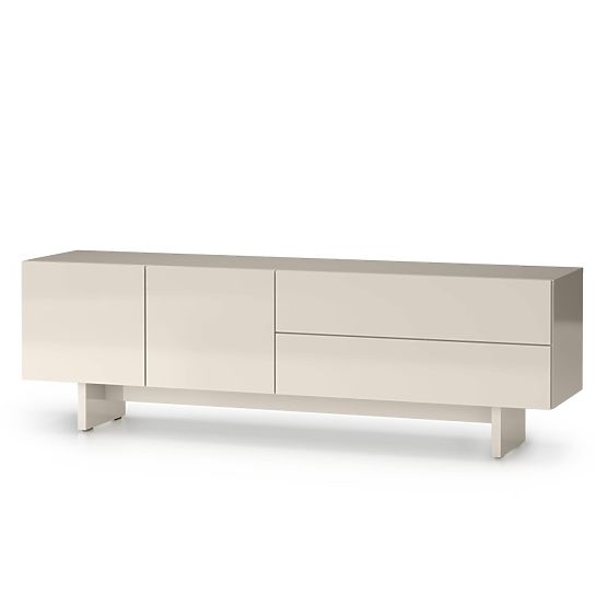 TV-Schrank Glim, kaschmirfarben, glänzend