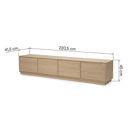 TV-Schrank Japandi Eiche Lindberg