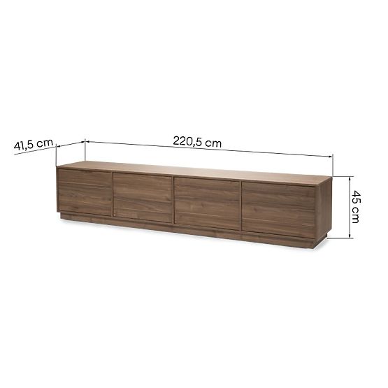 TV-Schrank Japandi Nussbaum Royal