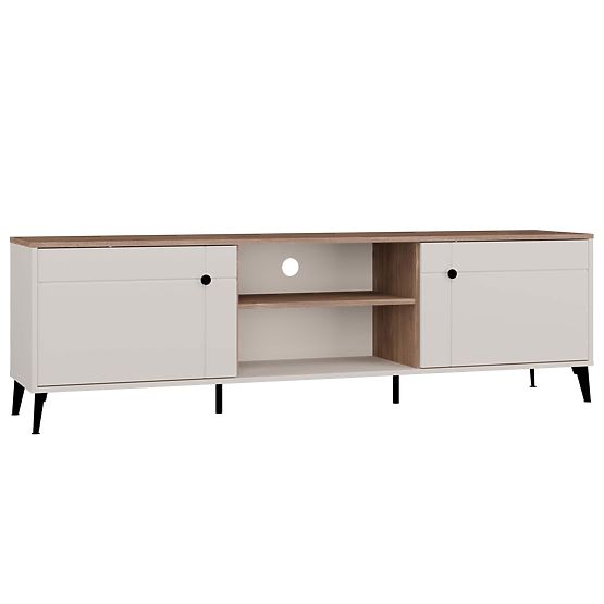 TV-Schrank POINT 2D Kaschmir Beige Eiche Castello TV-Schrank 2 Türen