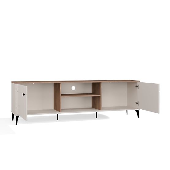 TV-Schrank POINT 2D Kaschmir Beige Eiche Castello TV-Schrank 2 Türen
