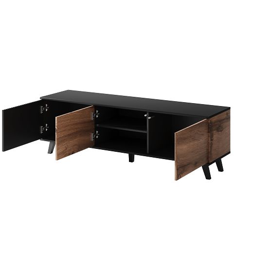 TV-Schrank RANDOM RTV-1 - Wotan Eiche/Schwarz