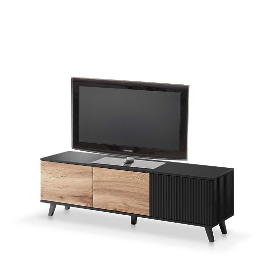 TV-Schrank RANDOM RTV-1 - Wotan Eiche/Schwarz