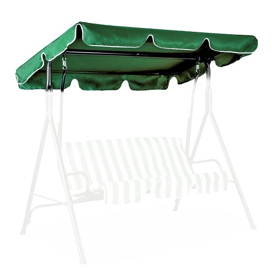 Überdachung für Schaukel 200 x 120 cm wasserabweisender Bezug grün ModernHome