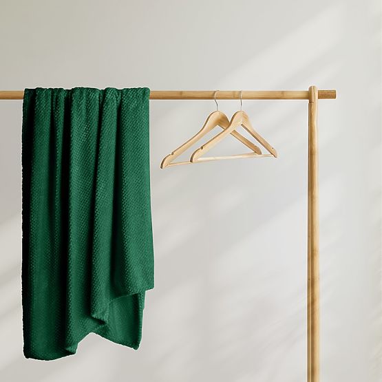 Überwurf HENRY Farbe Flaschengrün geprägter Jacquard moderner Stil 220x240