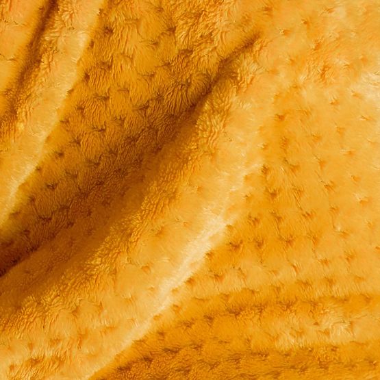 Überwurf SHLEEPY orange mit Jacquardmuster klassischer Stil 170x210