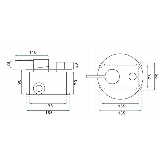 Unterputz-Duschset Rea Lungo Grip Titan + BOX