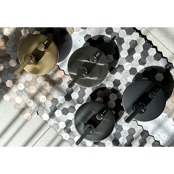 Unterputz-Duschset Rea Ontario Schwarz + BOX