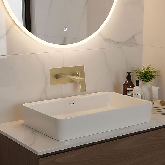 Unterputz-Waschtischarmatur REA Joe Gold Gebürstet