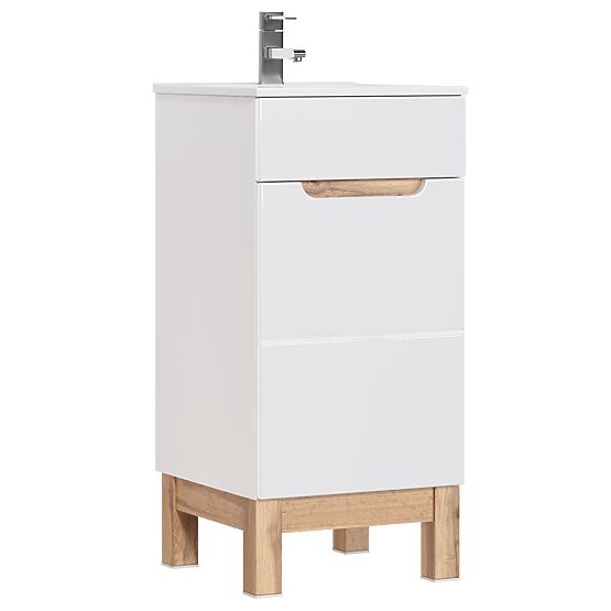 Unterschrank für Waschbecken 40 cm 1 Tür