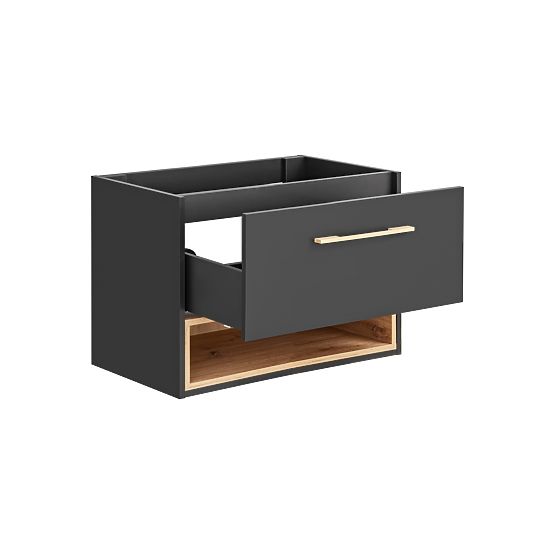 Unterschrank für Waschbecken 80 cm 1 Schublade