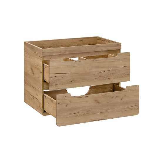 Unterschrank für Waschbecken 80 cm 2 Schubladen