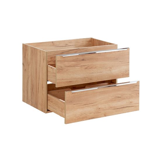 Unterschrank für Waschbecken 80 cm 2 Schubladen