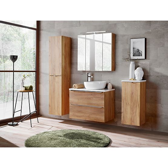 Unterschrank für Waschbecken 80 cm 2 Schubladen