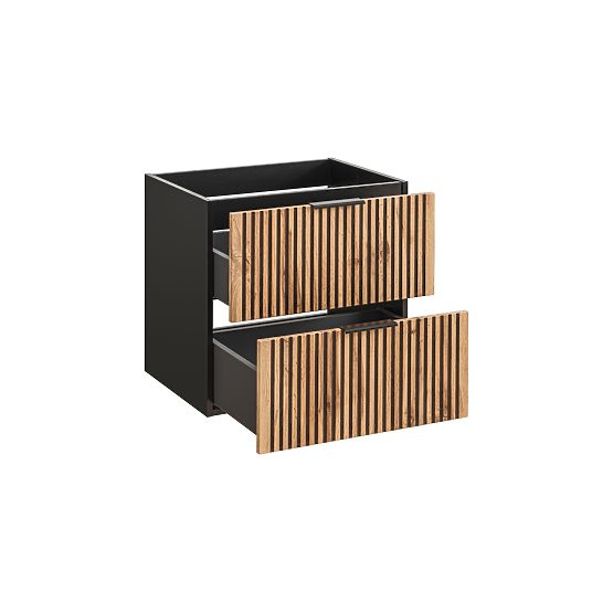 Unterschrank für Waschbecken 80cm 2 Schubladen