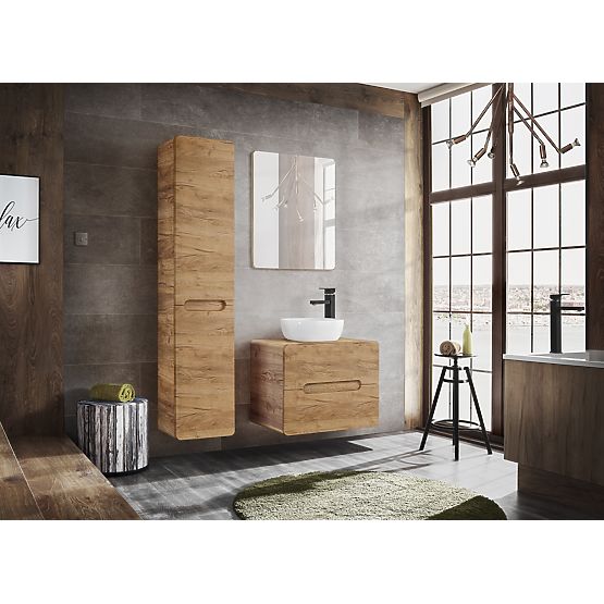 Unterschrank für Waschbecken auf Platte 60 cm 2 Schubladen