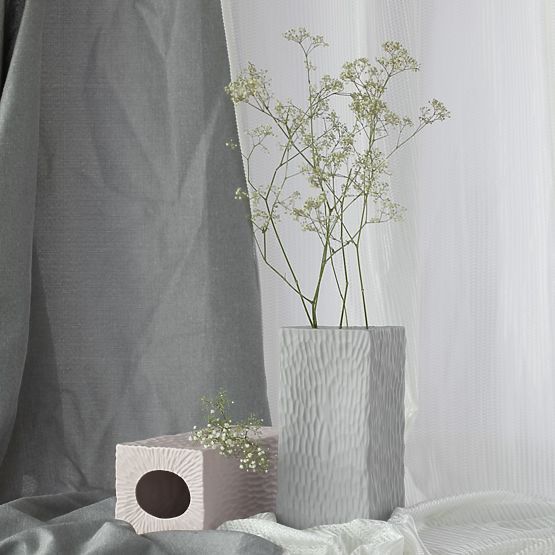 Vase DEVON Farbe puderpink Stil minimalistisch für Innenräume ameliahome