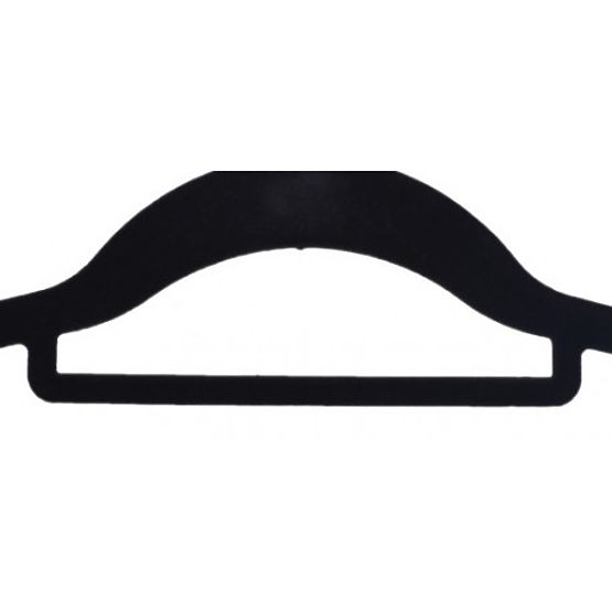 Velours-Kleiderbügel Maxi Set 10 Stück - schwarz